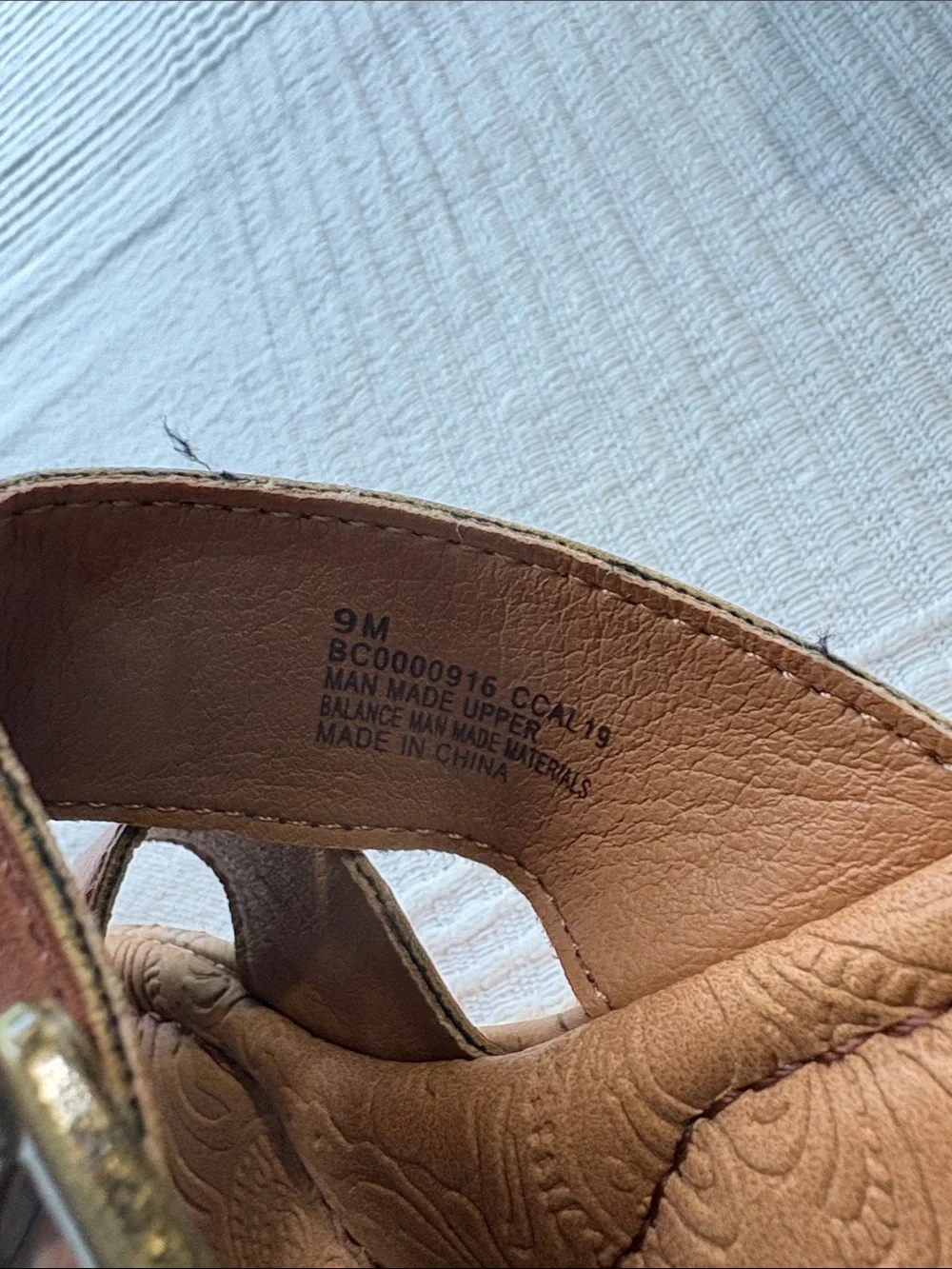 b.o.c. crisscross leather